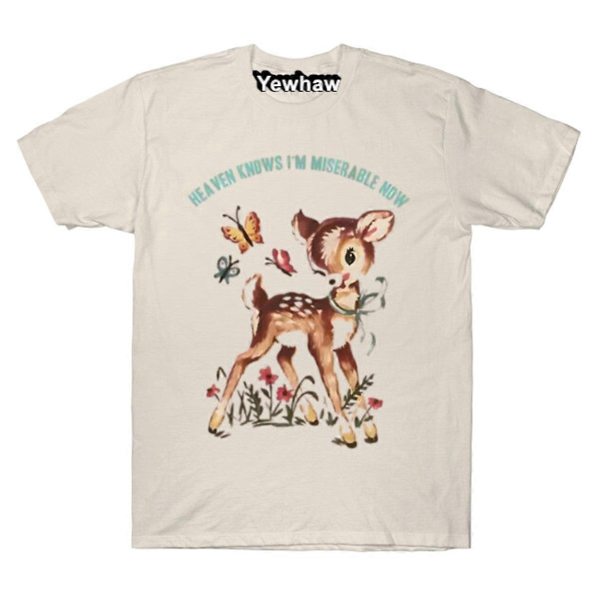 Deus sabe que estou miserável agora – Camiseta com ilustração retrô do Bambi The Smiths Tee