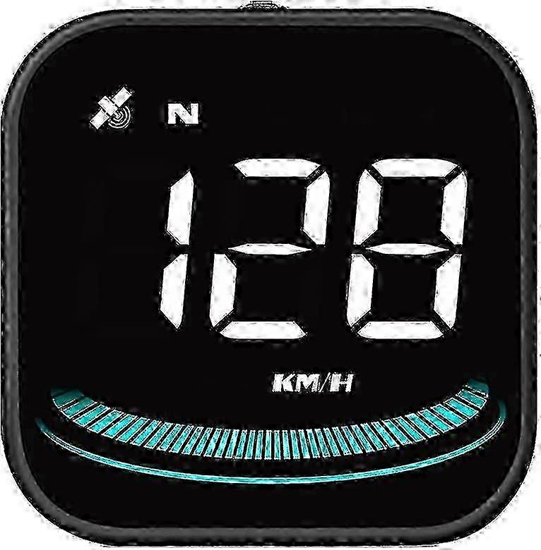 Car HUD Heads-Up Display with Speedometer and GPS Alerts Smart Digital Accessory for All Vehicles in Sleek Black