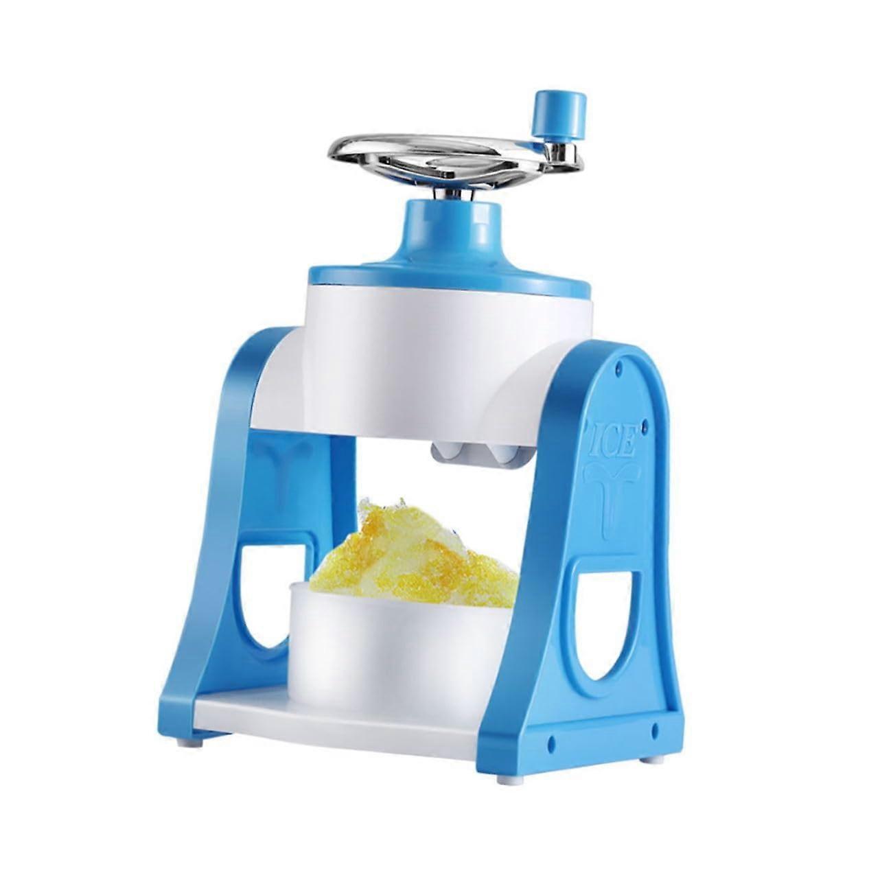 Manual Ice Crusher Machine Detachable Handle Shaved Ice, Snow Cones, Smoothies, Slush Drinks Home Use Easy to Clean