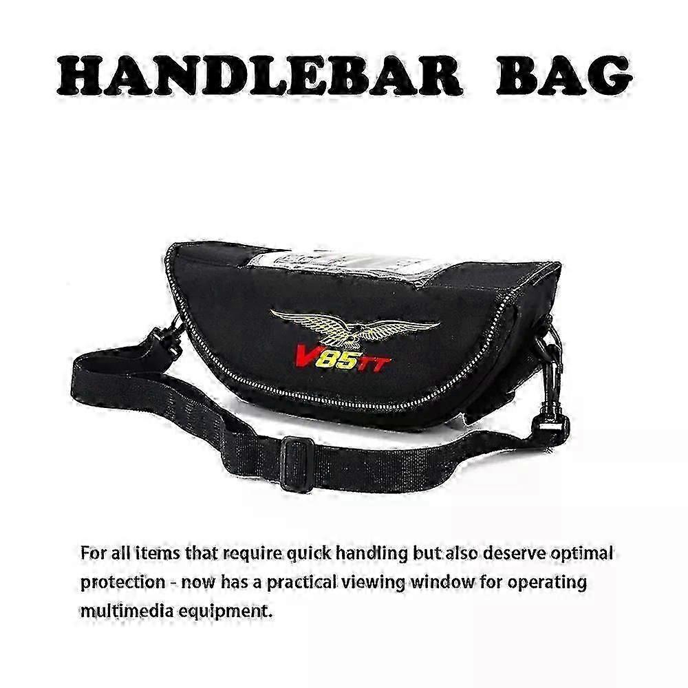 Apply Handlebar bag Fit For  V85 TT V85TT Motorcycle accessory Waterproof And Dustproof Handlebar Storage Bag navigation Bag-(B