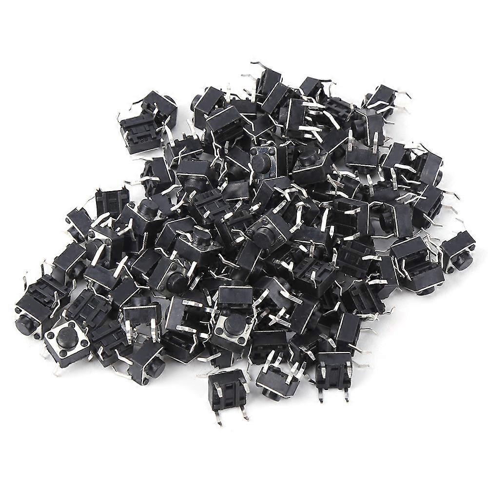 100pcs Momentary Tactile Push Button Switch Mini Micro Tact Switch Accessory 6 x 4.3mm