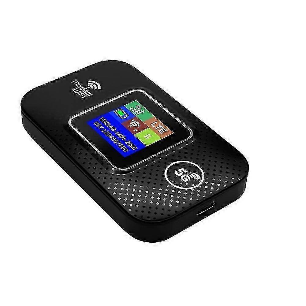 Unlocked 5G LTE LCD WiFi Mobile Router with Portable Broadband and Hotspot Functionality