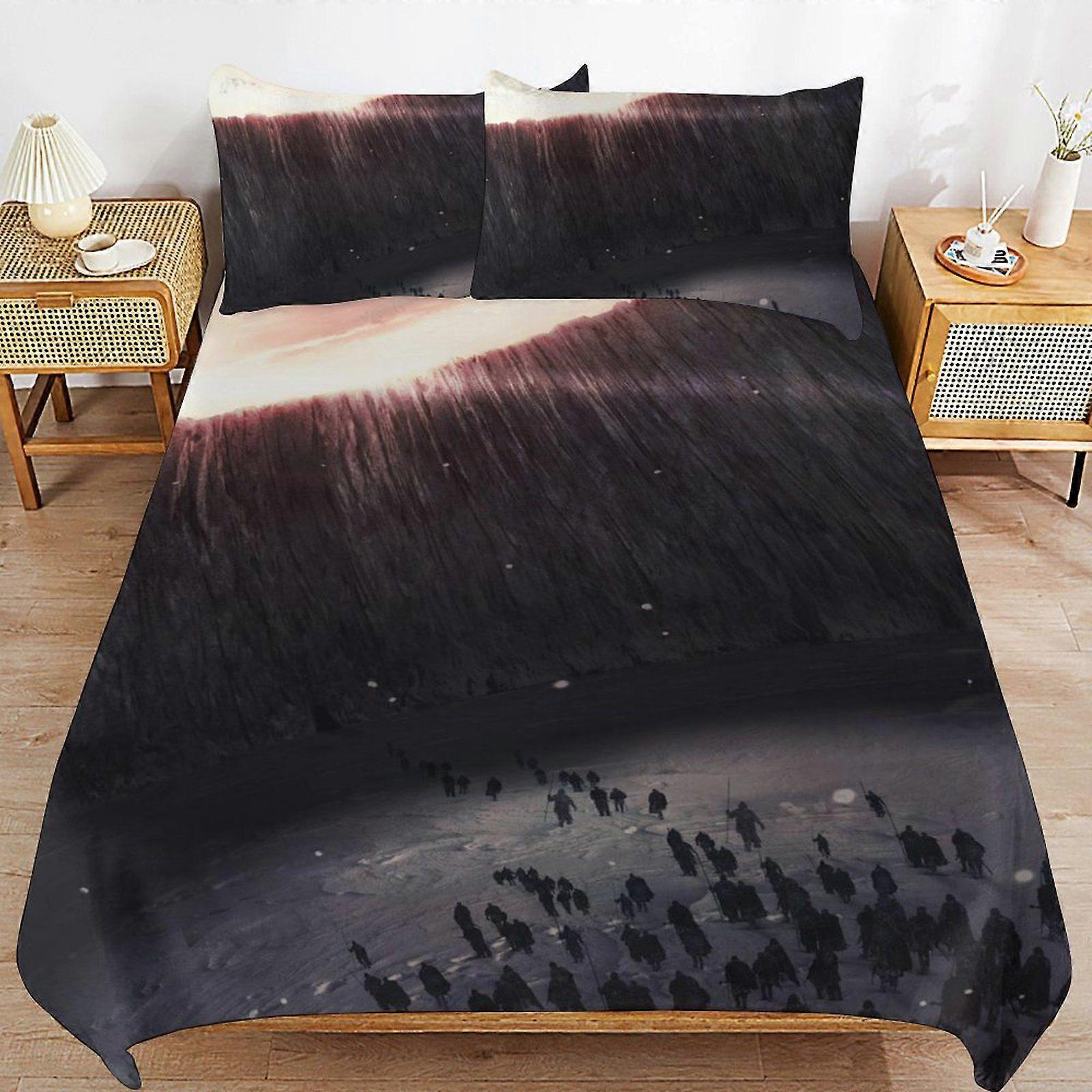u336 Game of Thrones Classic Feel Thread Line Comfort Touch Secure Zip Practical Layer Duvet Cover Sets Habit n336