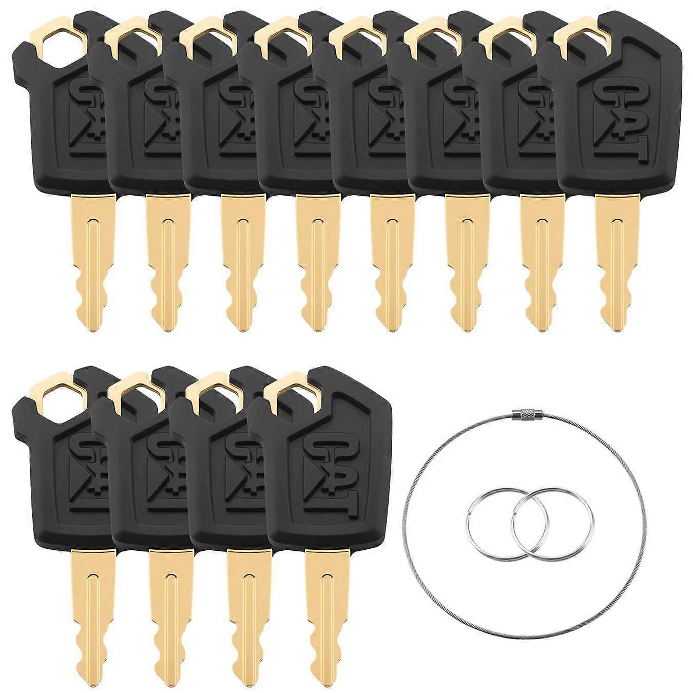 5P8500 12PCS Cat Keys  CAT Loaders Excavators Ignition Keys Compatible with