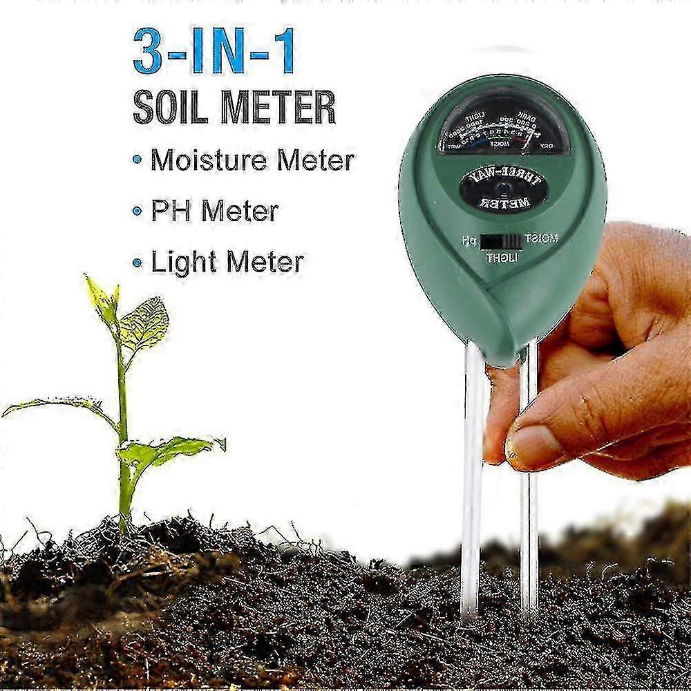 3-in-1 Soil Tester Moisture Meter, Multi-purpose Soil Ph Meter