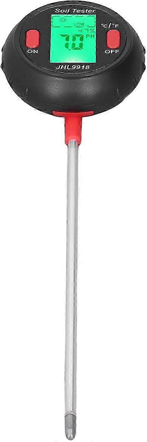 FOLOSAFENAR Soil Tester, Wide Application Large Screen 5 in 1 Multifunction Soil Moisture Meter for Farm for Outdoor for Garden Edition 1105