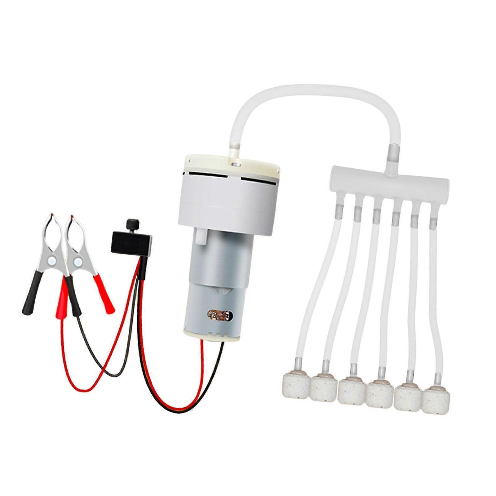 Aquarium Air Pump Diffuser Sturdy with Accessories Oxygenation Multiuse Portable