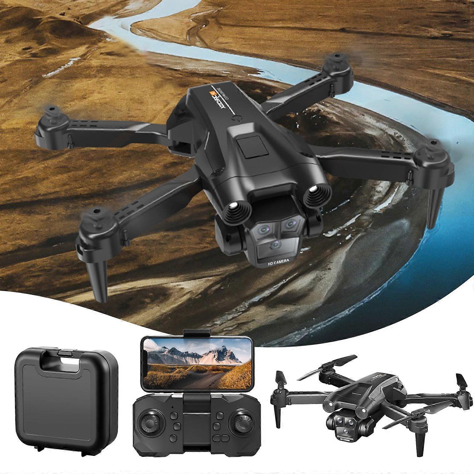 WJSXC FPV Drone with 1080P Camera 2.4G WiFi FPV RC Quadcopter with Headless Mode, Follow Me, Altitude Hold, Toys Gifts for Kids Adults B