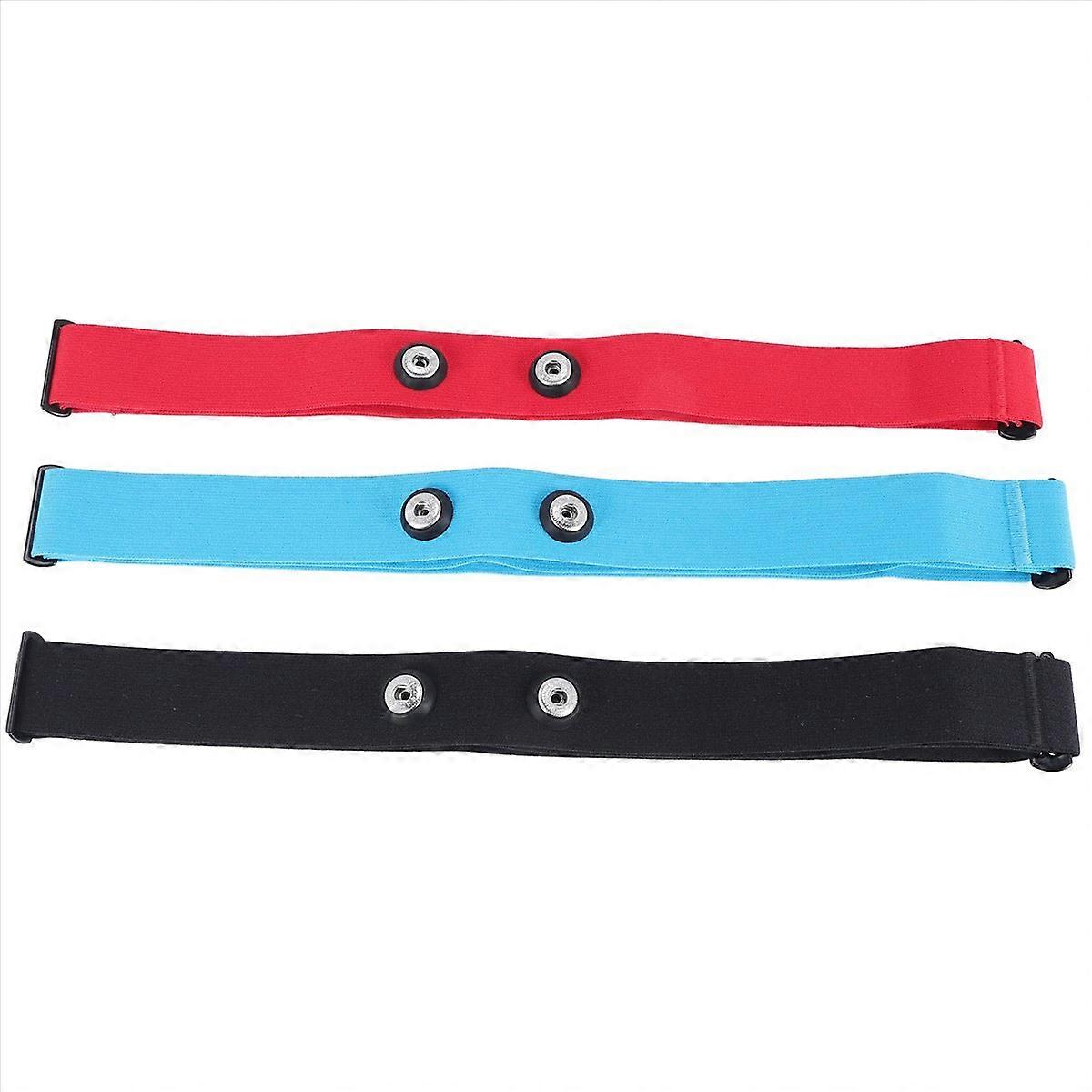3Pcs for Heart Rate Chest Strap Adjustable Elastic Strap A