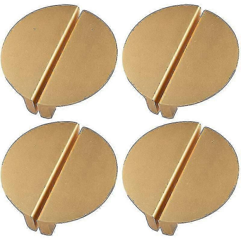 Winter campaign, champagne gold colored drawer pulls, 6.35 cm crescent moon shaped drawer pulls