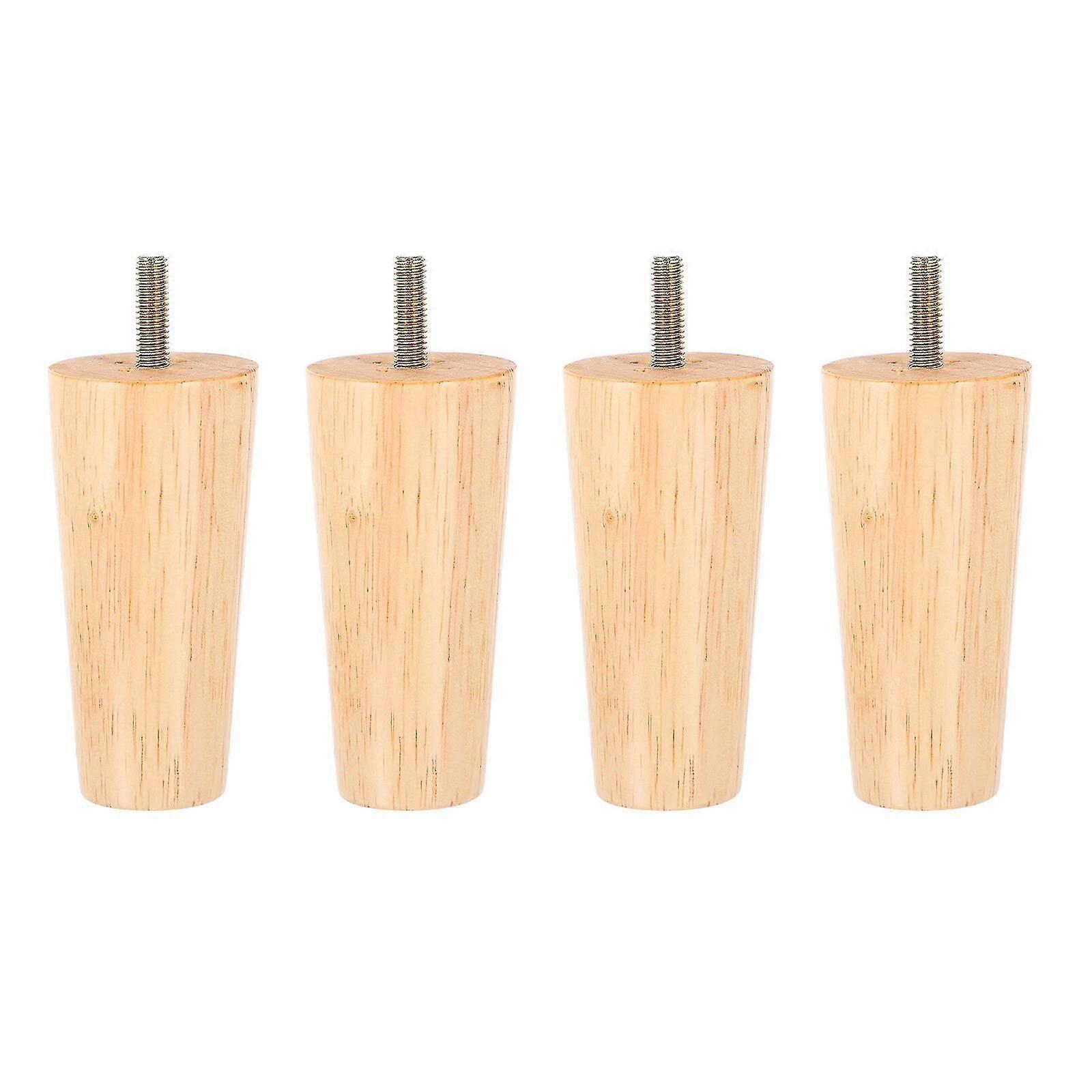 4pcs無垢材の家具のテーブルの足丈夫な先を細くされた木製家具の足TY