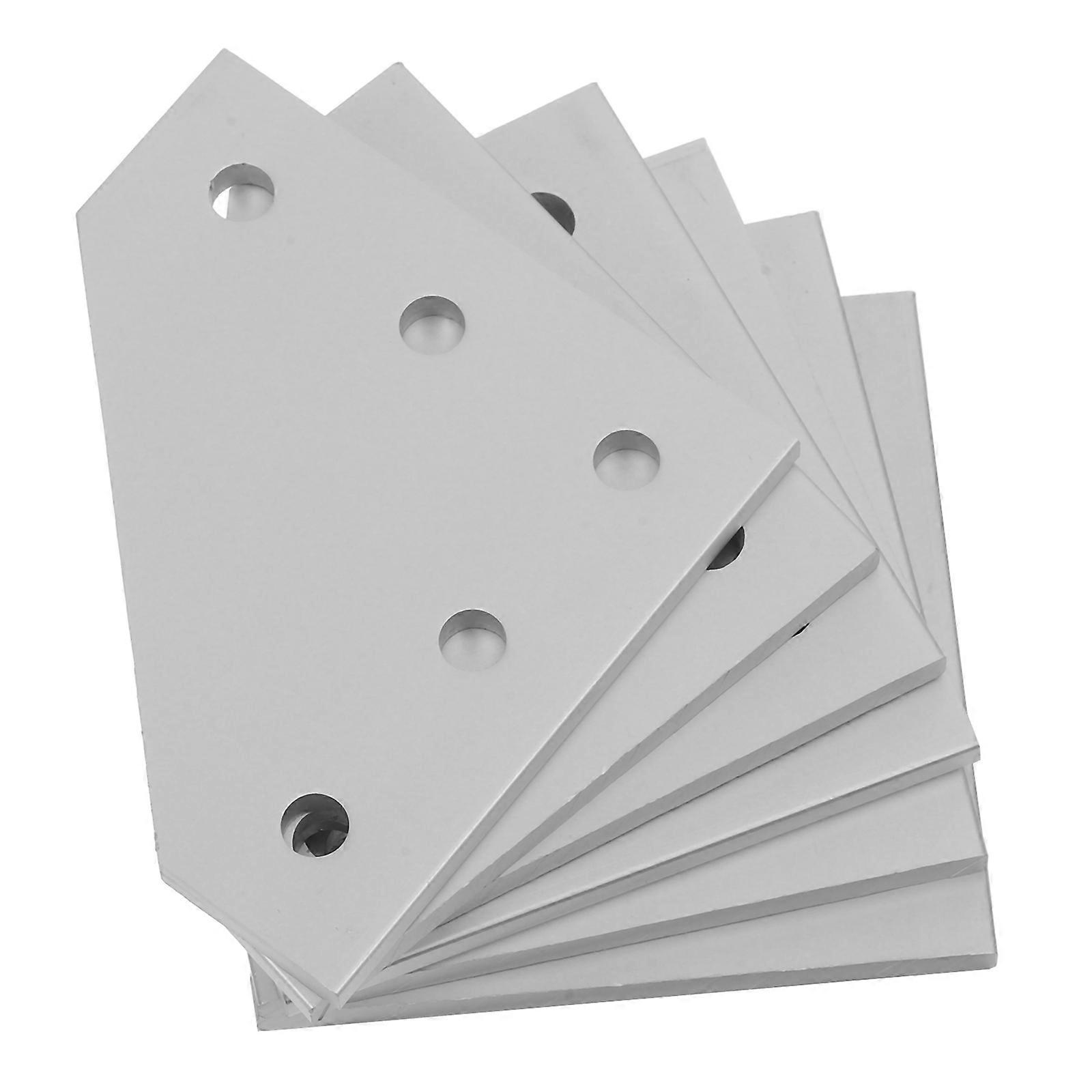L Shape Corner Bracket Plate for Bracket 6Pcs Aluminum White