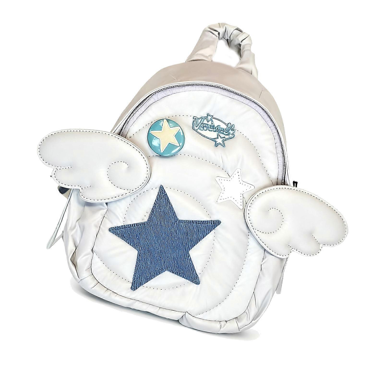 Angel Wing Backpacks Functional Daypacks For Essential Nylon Construction Comfortable Shoulder Support  White