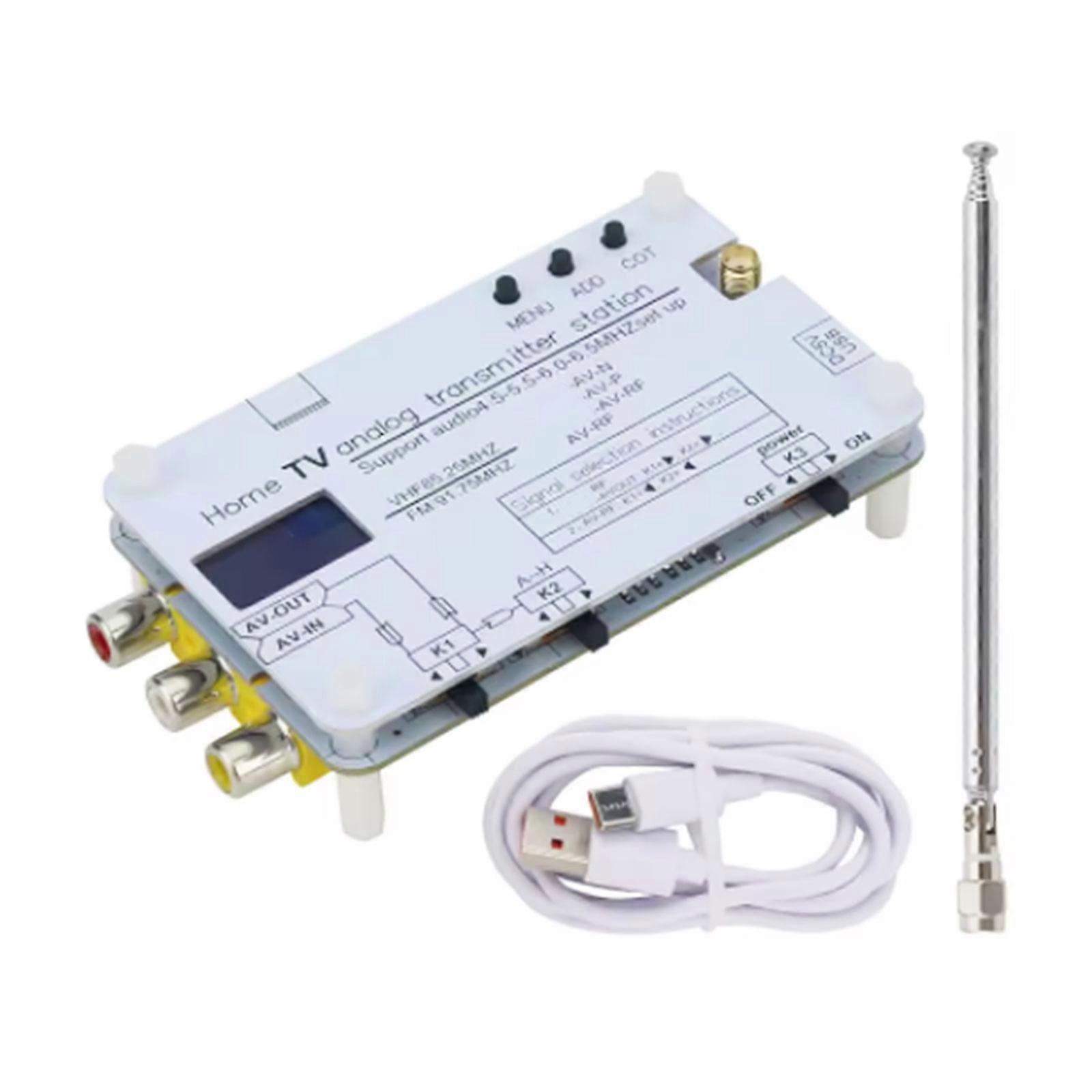 Analog TVs Transmitters FM Radio Compatible Video Transmitters With 20M Transmission Ranges For Television Set Multicolor