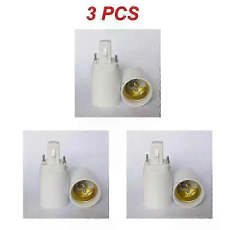 1/3/5/10PCS G24 To E27 Adapter Light Socket Adapter To Screw Lamp Bulb Holder Converter White Lamp Bases