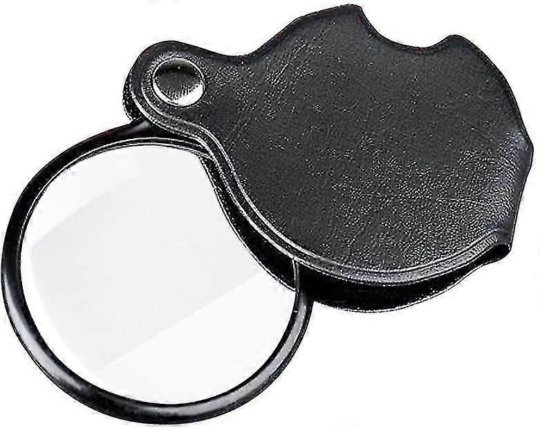 Mini Lupa de bolso 20x Lupa portátil dobrável com protetor metálico