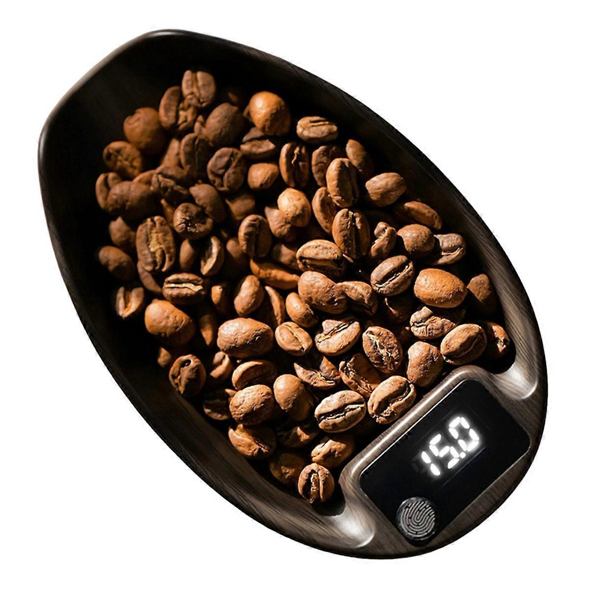  MHW-3BOMEBR Coffee Scale and Imitation Wood Espresso Scale 0.1g Mini Scale ABS Digital Kitchen Scal