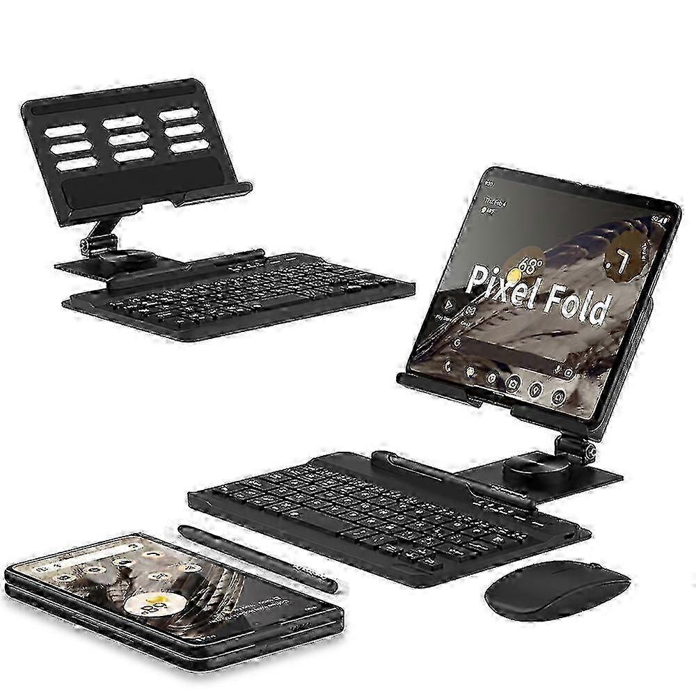 GKK Folding Bluetooth Keyboard + Holder + Pen + Mouse For Google Pixel Fold