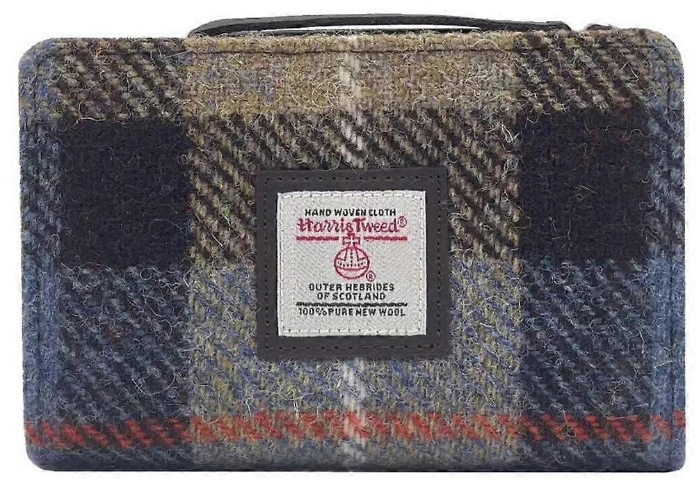 Maccessori Harris Tweed Medium Zip Purse - Brown/Grey