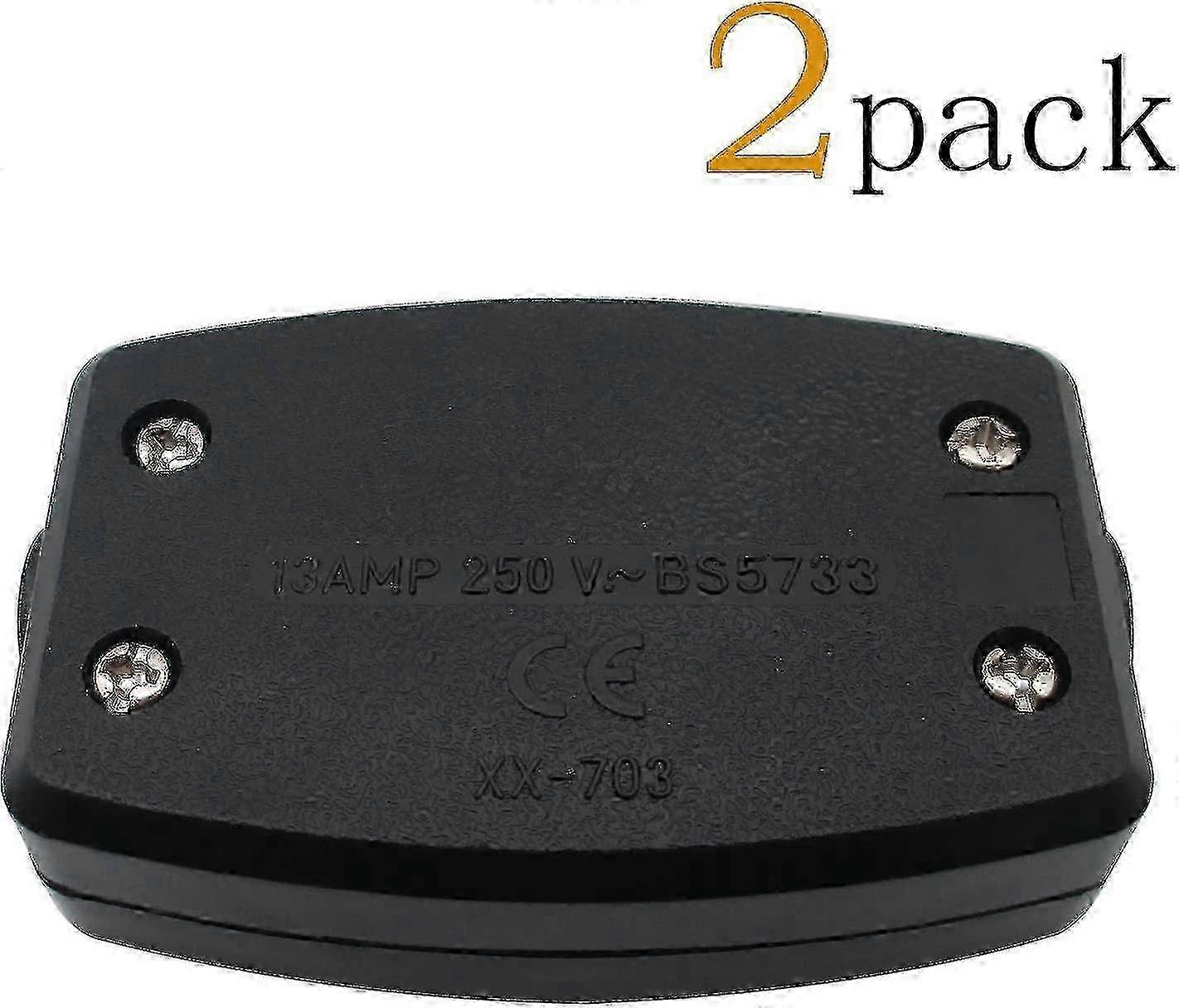 3pcs Terminal Cable Flexible Connector Junction Box Led Black