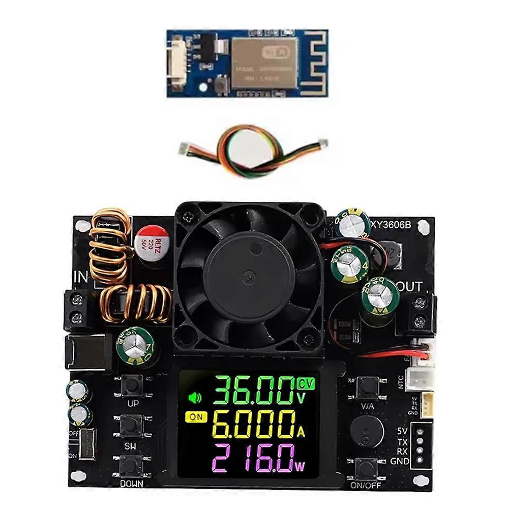 216W 6A CNC DC Buck Boost Converter Color Screen Adjustable Voltage Current Regulator Constant Power Step-Down Power