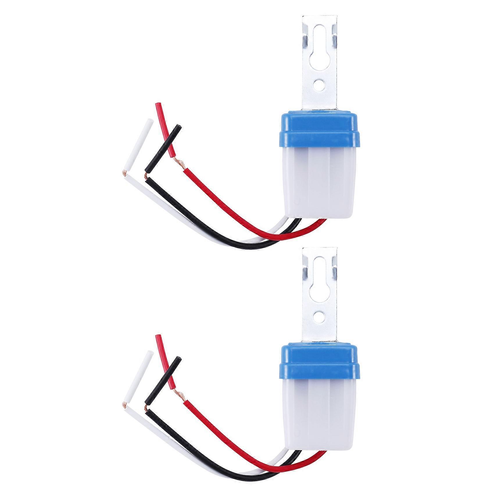 2X Sensor Switch AC DC 12V Street Lights Automatic Control Light Light Day and Night Detection Contr