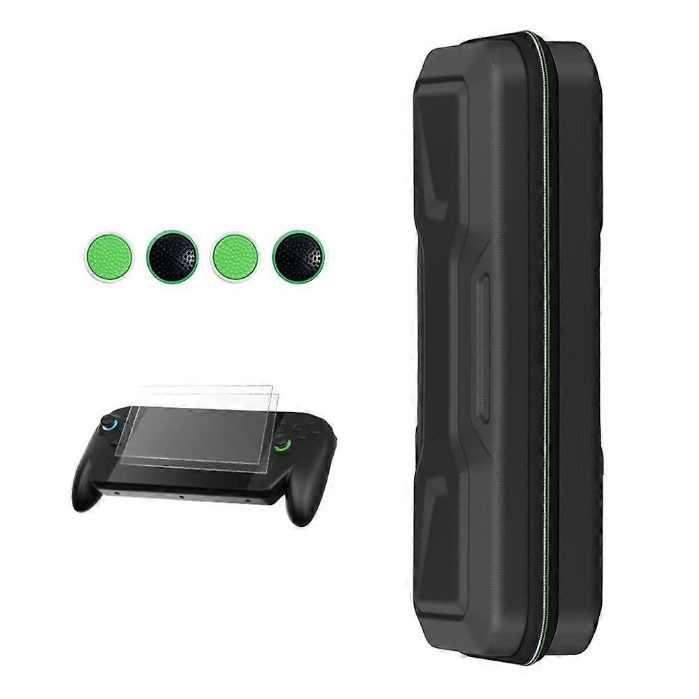 Handheld Storage Bag With Joystick Caps Tempered Screen Protector