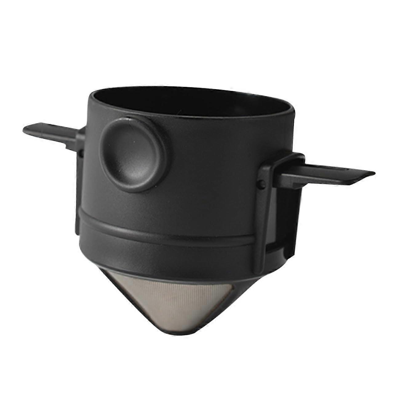 Reusable Coffee Filter Stainless Steel Dripper Double Layer Paperless Design for Travel and Mugs