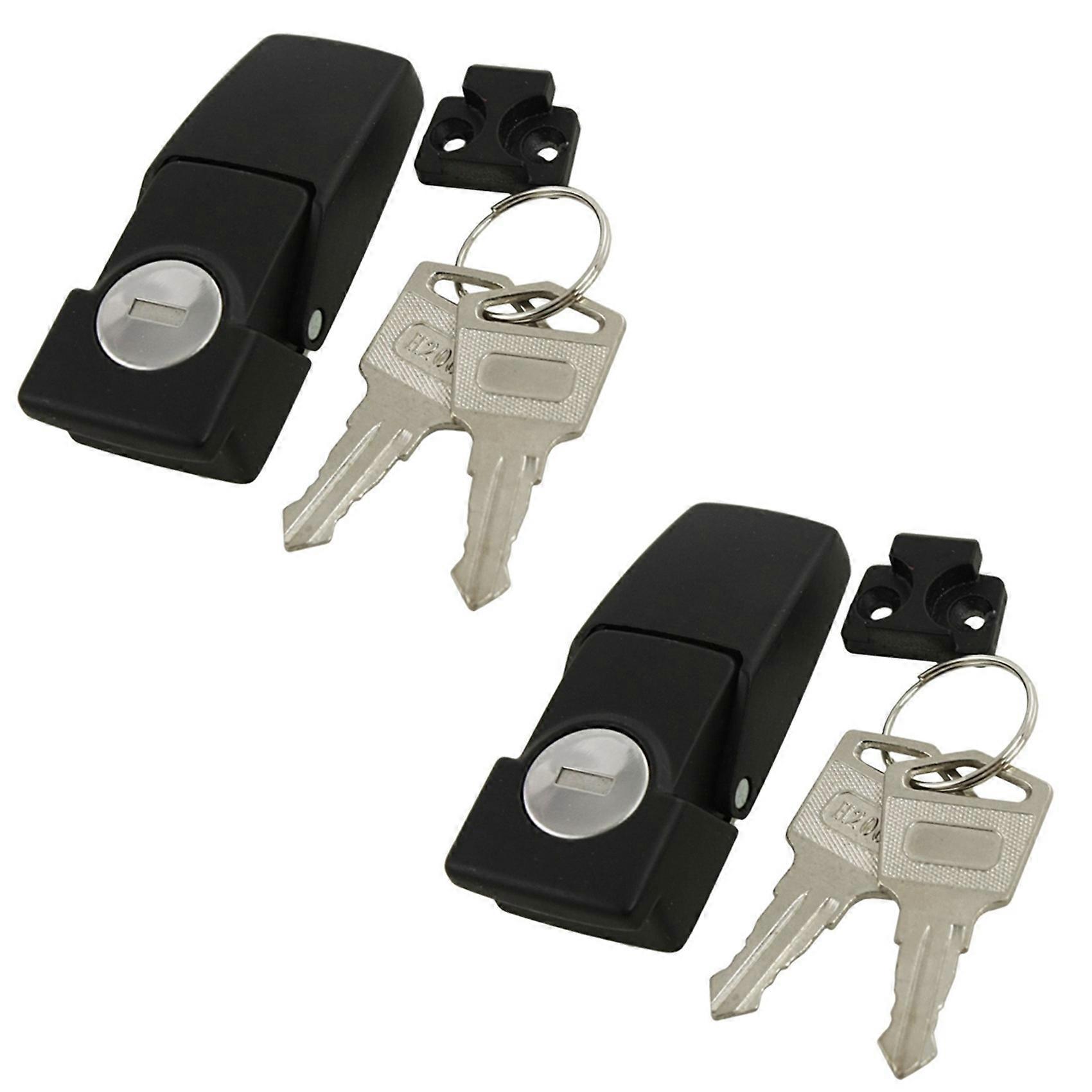 2X Cabinets Security Toggle Hasp Latch Lock DK604 Two Keys