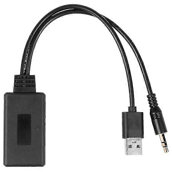 Car Wireless Bluetooth Module Music Adapter Auxiliary Receiver Aux Audio USB 3.5mm Jack For E90 E