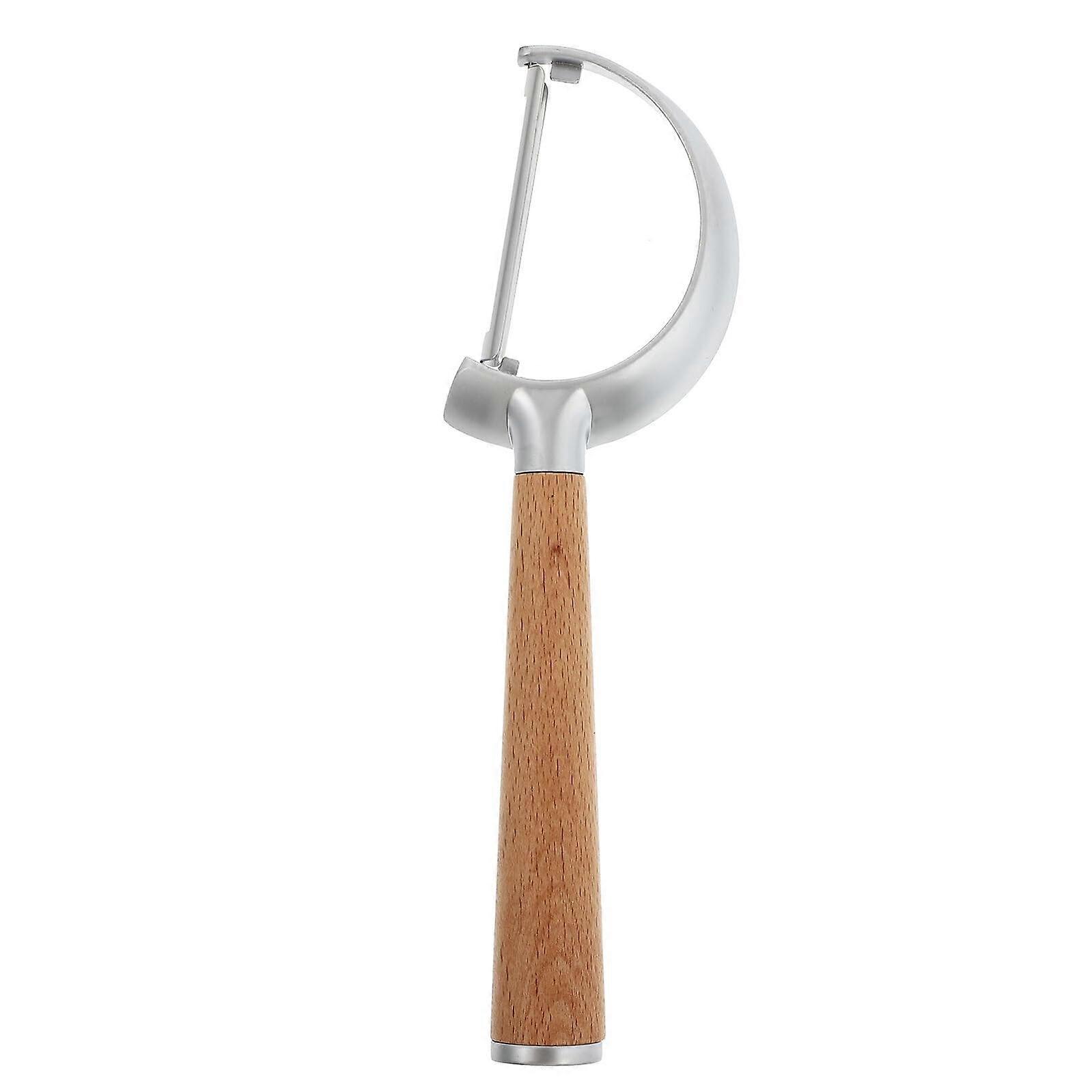 Beech Wood Handle Vegetable Peeler with Sharp Blade for Potatoes Carrots and Cucumbers