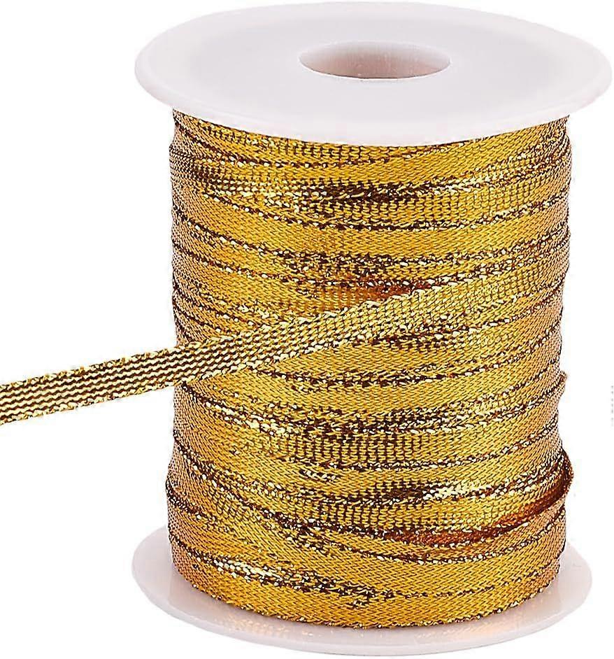103.9 Yards 1/5 Inch Decorative Metallic Edge Twine String Dreadlock Nylon Ribbon Sparkly Thread Satin Cord Rope Glitter Baker's Cord for Hair Extensi