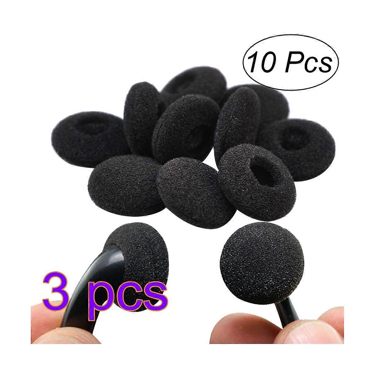 Black Earphone Covers Replacement Earphones Earbud Covers 30Pcs Pack