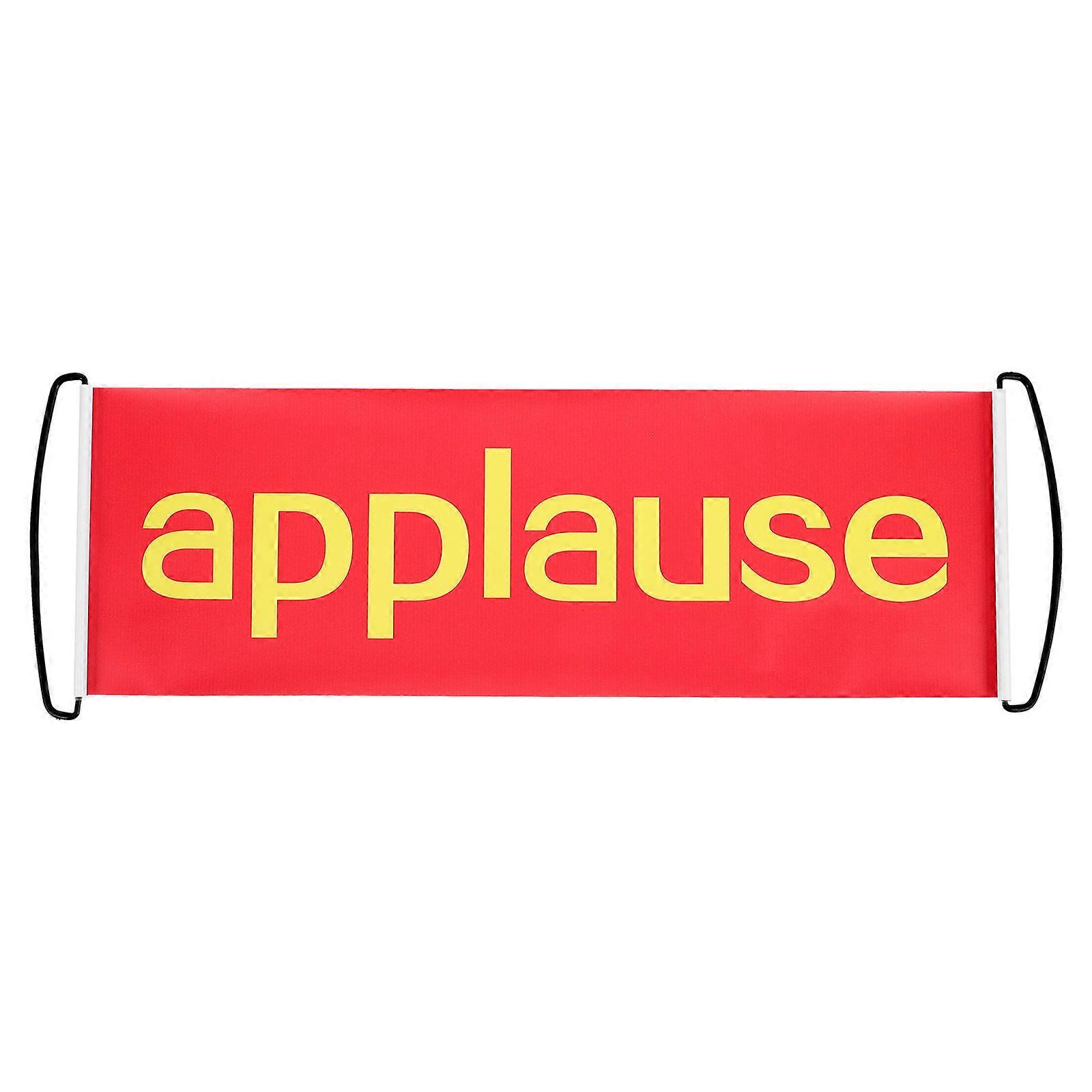 Automatic Retractable Applause Banner Red Party Prop for Bachelorette Parties