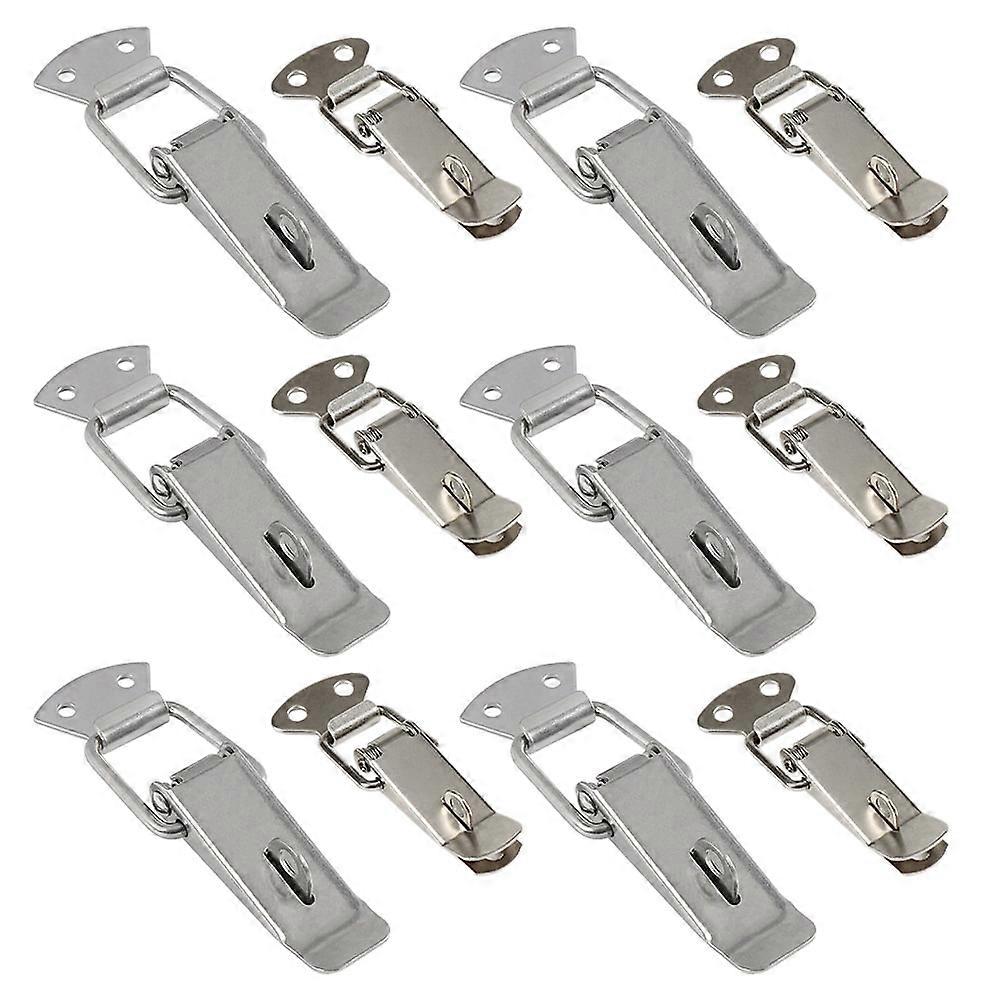 12pcs Toolboxes Buckle Iron Spring Hasp Clasp Clamp