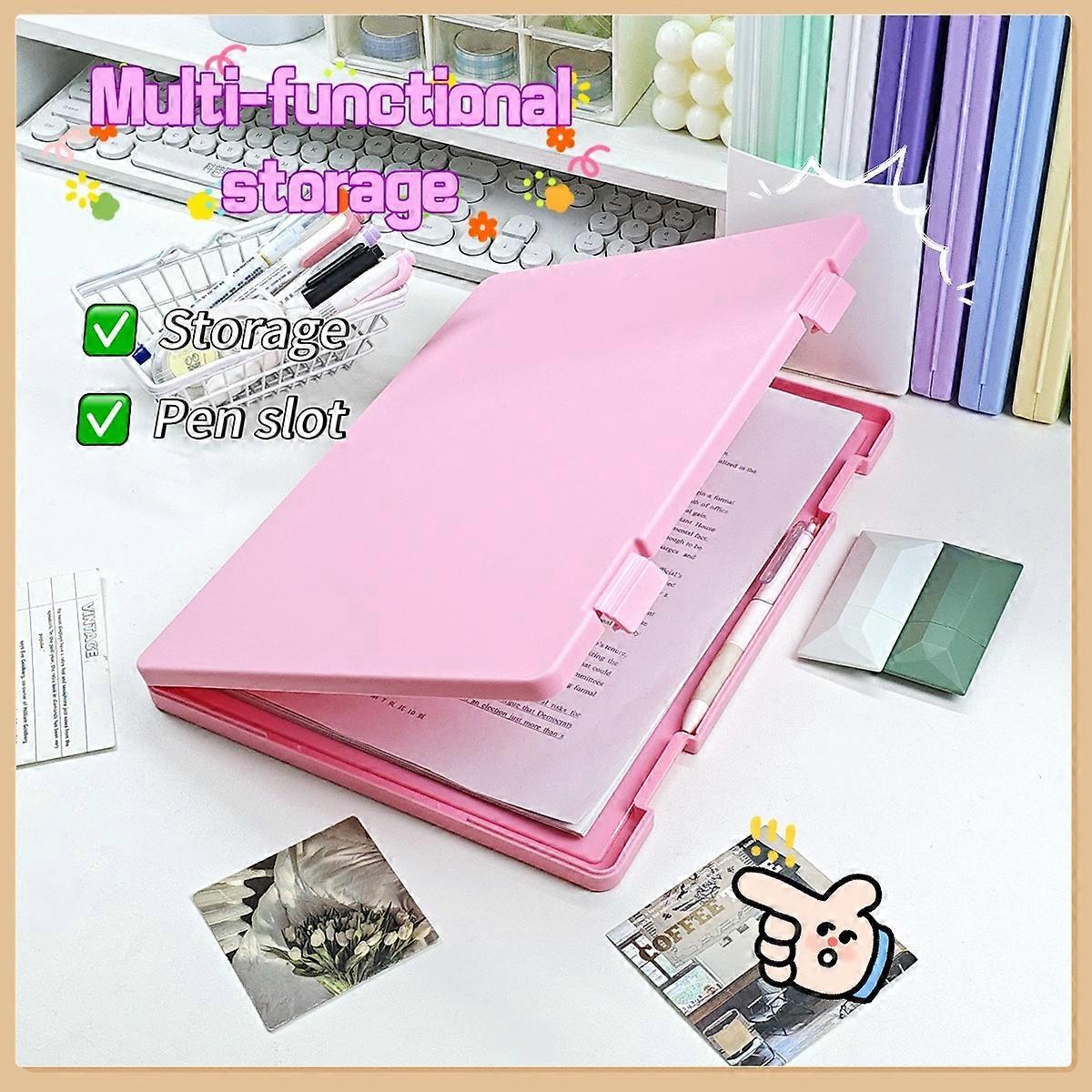 Multifunctional Folder Storage Box A4 Clipboard Paper Storage Two-In-One Writing Pad Mcomic Score Holder Document Folder Box