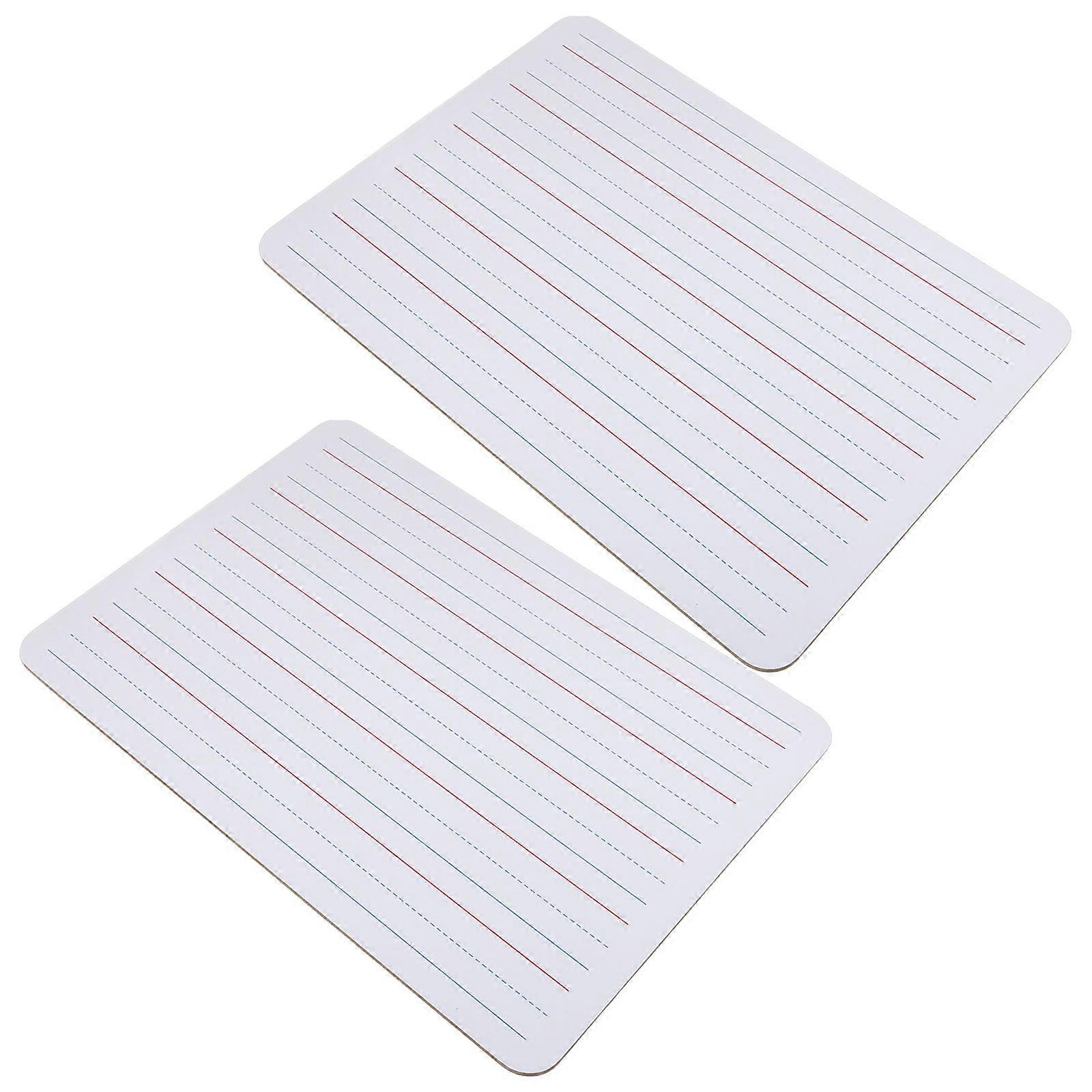 Small White Board Double-Sided Dry Erase Board 2Pcs for Classroom Use