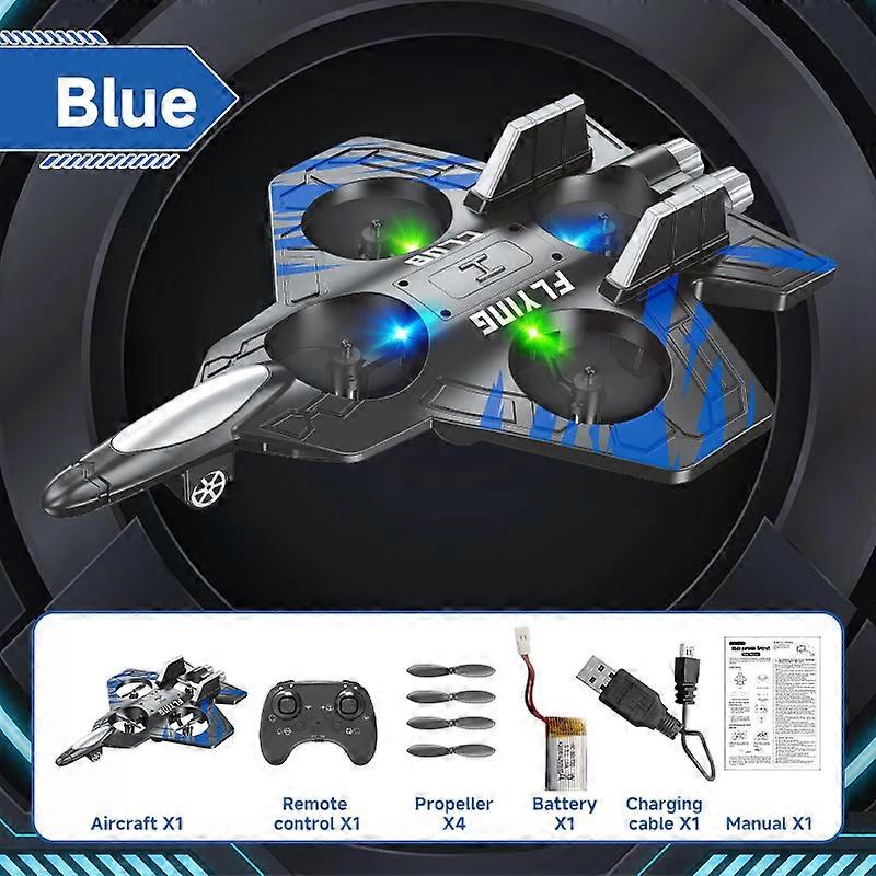 Avion Rc 2.4G avec lumi��re LED, h��licopt��re RC 360 Flip Fighter, avion t��l��command��, jouets pour enfants, cadeaux d'anniversaire et de no?l 