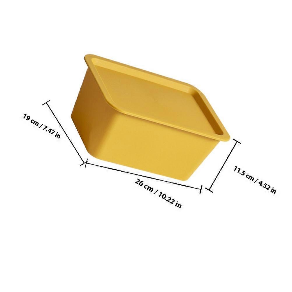 4pcs Assorted Color PP Storage Bins for Small Object Organization and Desk Tidy