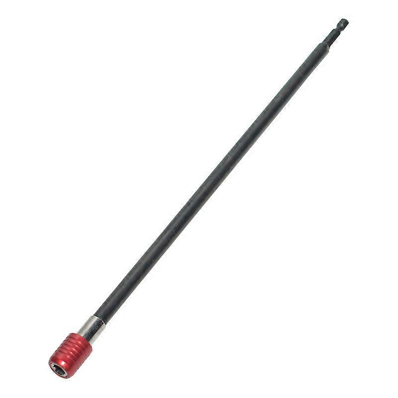 1pc Hexagonal Handle Red Extended Quick Release Self-locking Extension Rod Extension Rod 300mm Screwdriver Extension Rod Tool