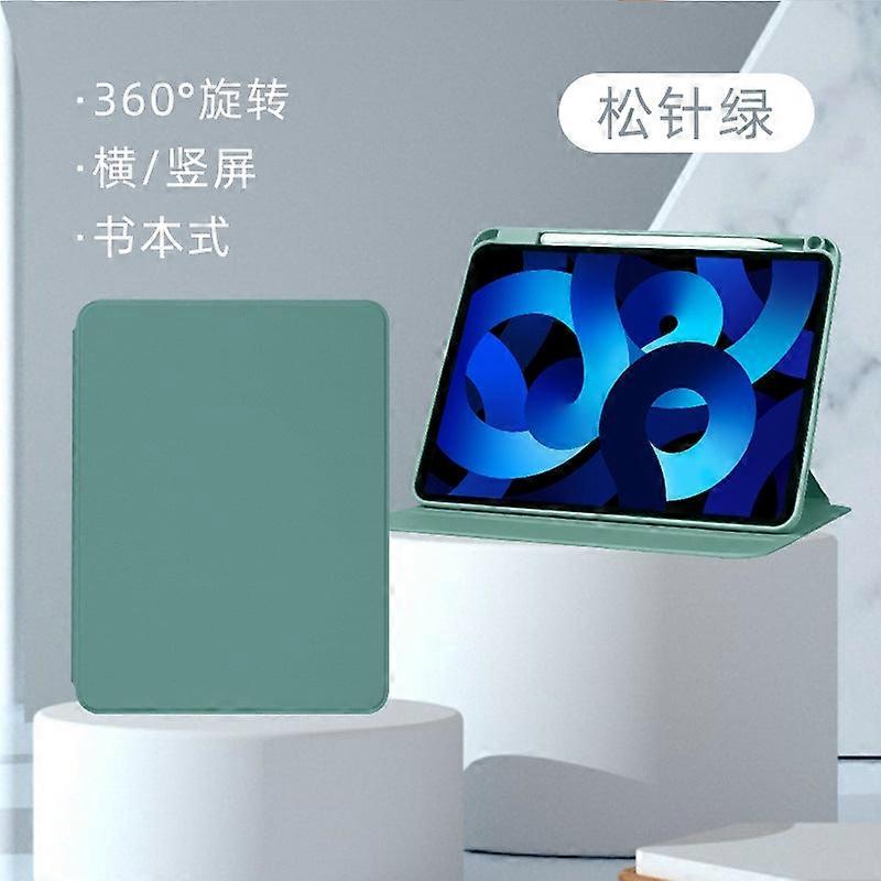 Case For Ipad Mini 6 8.3-inch Pine Needle Green 360 Degree Rotating/book Rotating