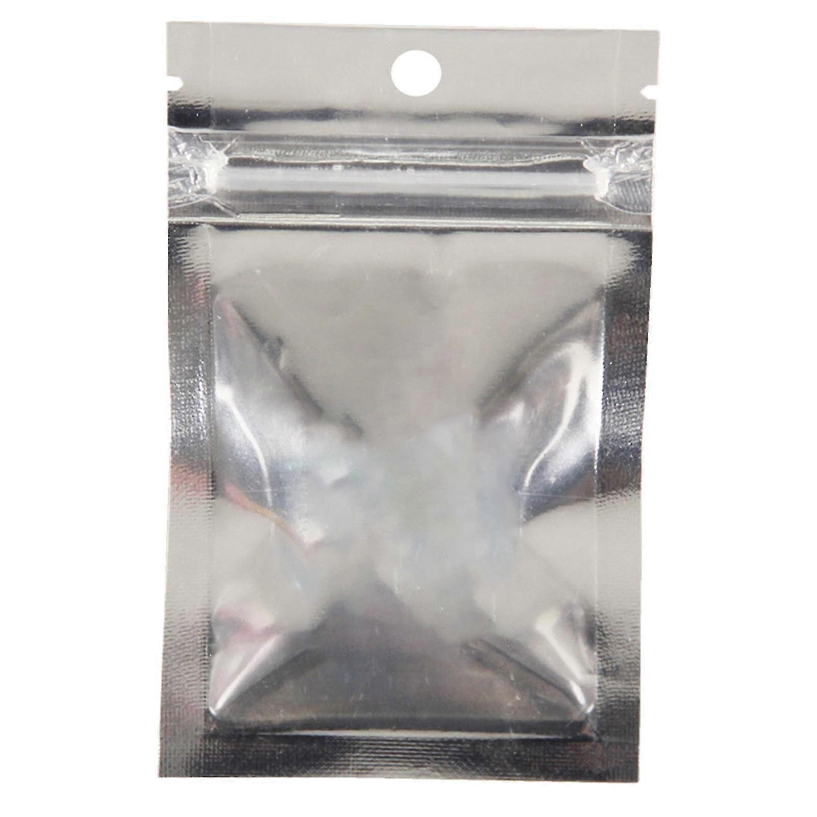 100pcs Transparent Plastic Bag Tablet Holder Case Container Food Storage Pouch