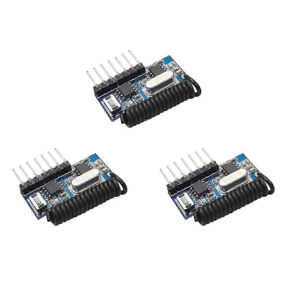 3X 315Mhz Receiver Learning Code Decoder Module Wireless 4 CH Output for Remote Controls 1527 2262 E