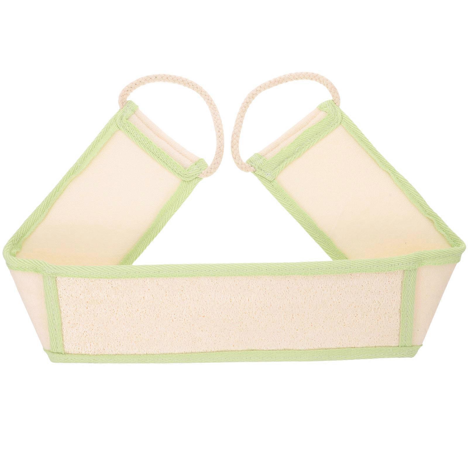 Back Scrubber Light Green Loofah for Gentle Exfoliating Shower Use