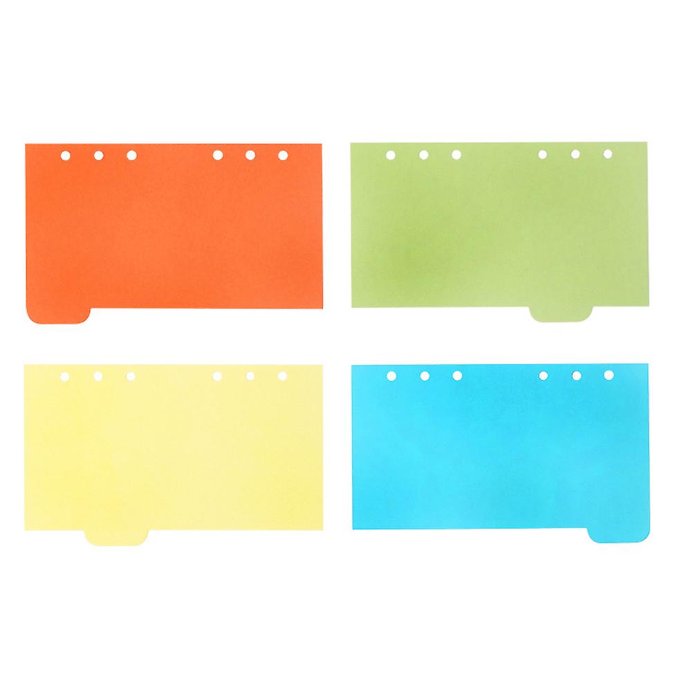 Colored Divider Index Cards for Notebook Writing 25Pcs A6 Divider Set