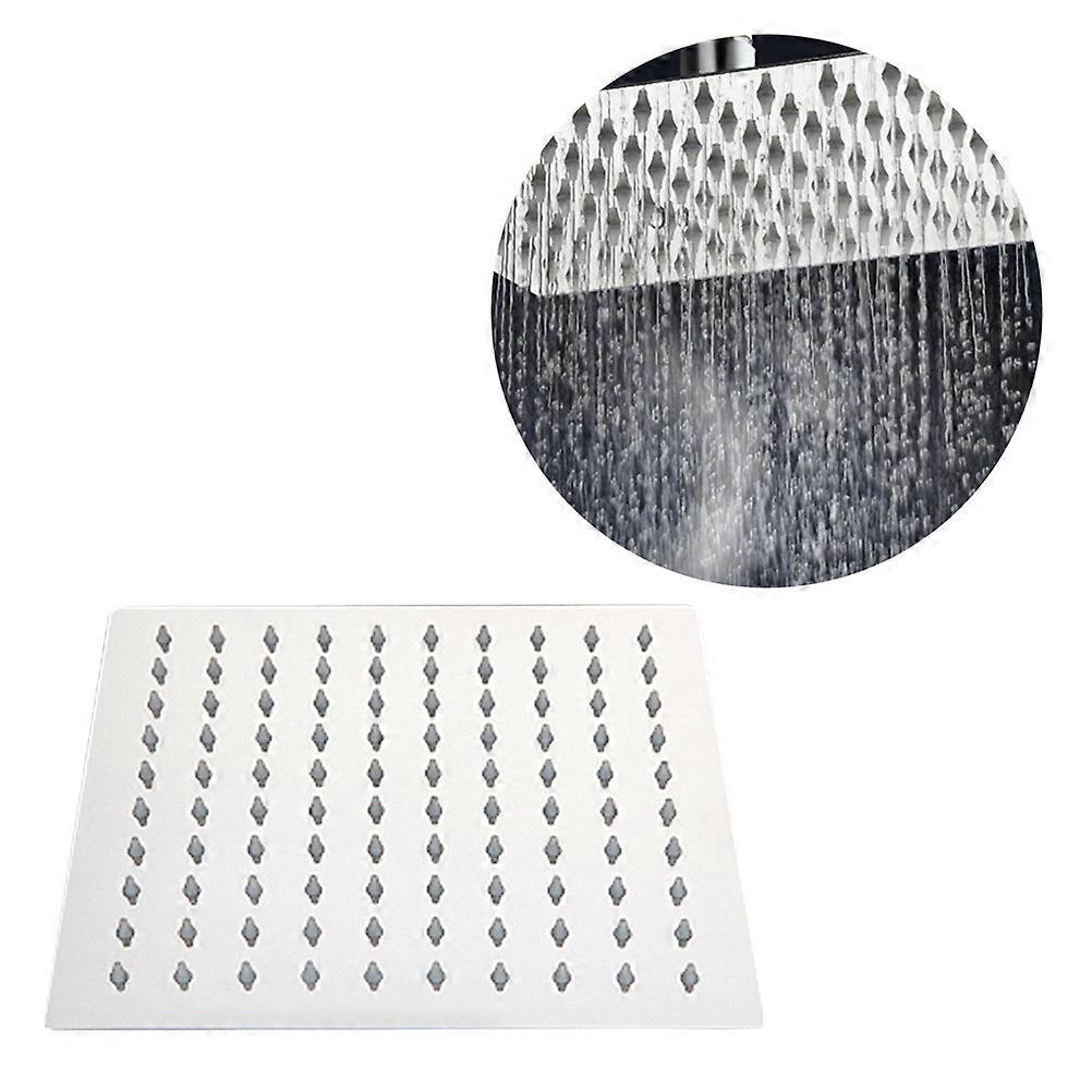 Waterfall Shower Head Rainfall Simulation Adjustable Angle Full Body Coverage 10 Inch Stainless Steel 1Pcs