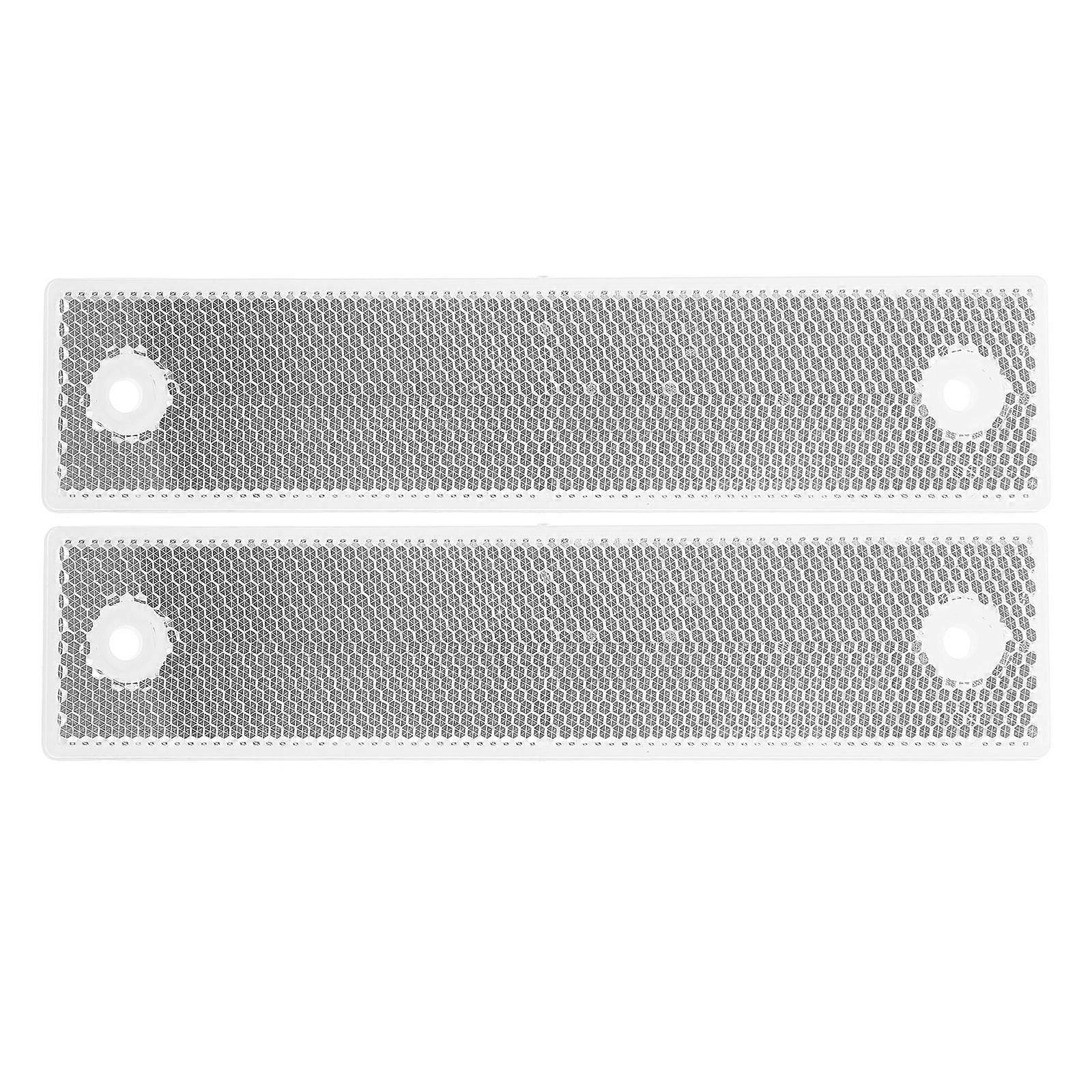 Guardrail Marker Reflective Road Acrylic Rectangular Reflector 2Pcs for Visibility