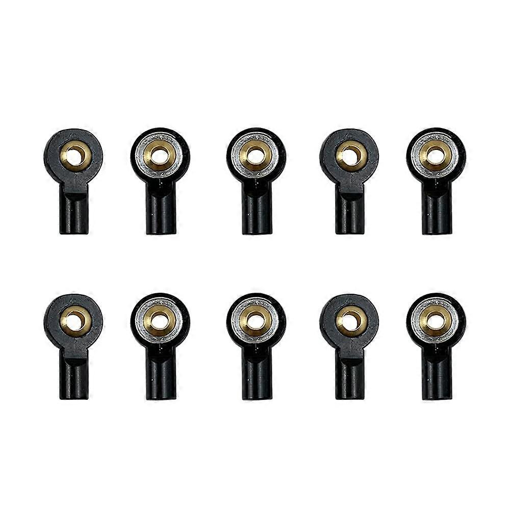 10PCS Black M3 RC Ball Joint Rod Ends Durable Metal Universal Joint for Precise Steering Control