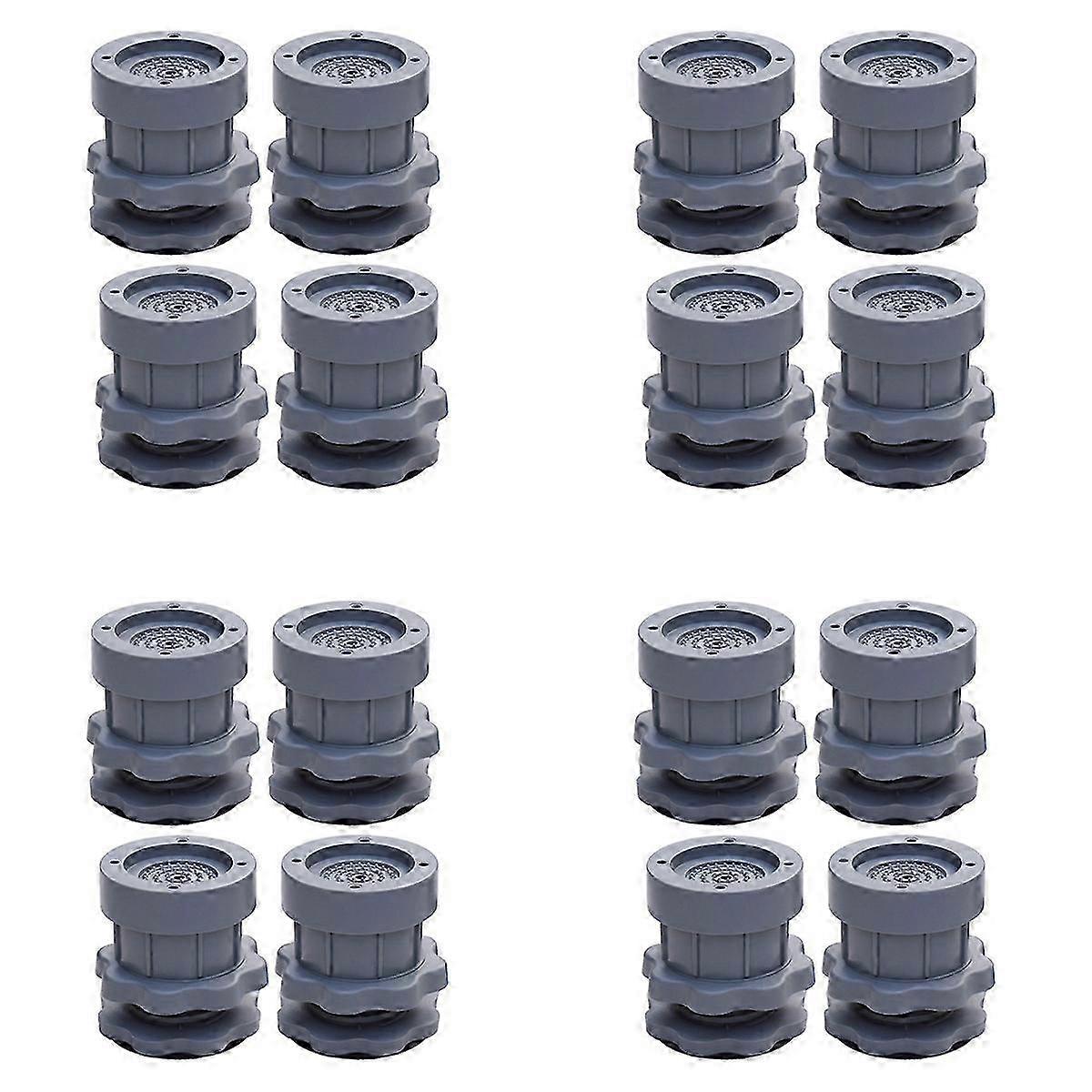 4PC Machine à laver réglable antidérapante gris