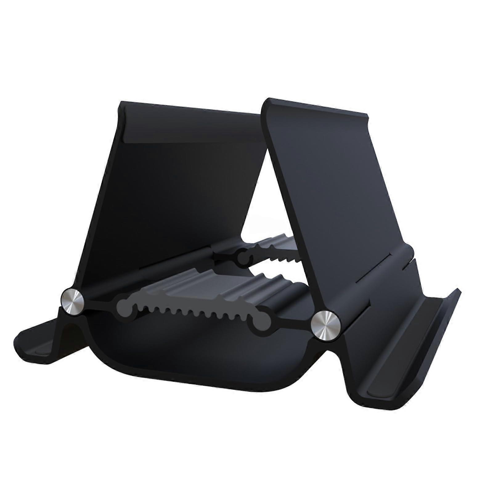 Vertical Laptop Stand Adjustable Dock with Automatic Clamping Space Saving MultiDevice Holder Black